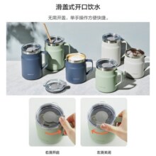 乐扣乐扣（LOCK&LOCK）惬意保温杯男女304不锈钢保温杯女咖啡杯水杯 LHC4219WHT白色 475ml99元