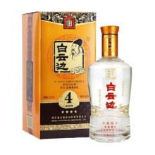 白云边四星陈酿53度高度白酒浓酱兼香型无礼袋 1瓶108.11元（需88vip会员，需领券，合54.05元/件）