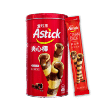 爱时乐（Astick）夹心棒注心饼干巧克力味330g 休闲零食送礼喜礼团购早餐巧克力棒32.8元 (券后省20,月销6000+)