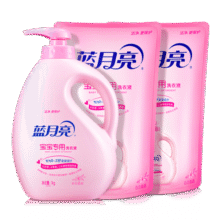 蓝月亮 儿童专用洗衣液1kg瓶+1kg袋*2 （百合香）婴儿洗衣液宝宝适用65.8元 (券后省0.8,月销1w+)