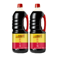 再降价、88VIP:李锦记 鲜味生抽1.5kg*2瓶9.45元（需领券，淘金币抵0.71）