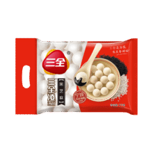 三全 宁波风味黑芝麻汤圆1kg约84只 赠饺子1kg34元（需领券，合6.8元/件）