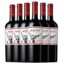 MONTES蒙特斯经典赤霞珠红酒葡萄酒750ml*6整箱日常口粮酒智利原瓶进口306.9元