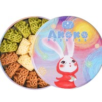 AKOKO 进口动物黄油小花曲奇饼干 铁盒装160g￥40.10 4.6折 比上一次爆料降低 ￥16