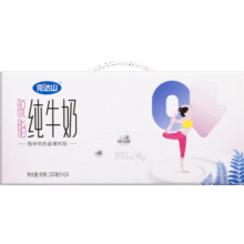 完达山牛奶脱脂纯牛奶纯奶0脂肪生牛乳 200ml*24盒37.9元 (月销1w+)