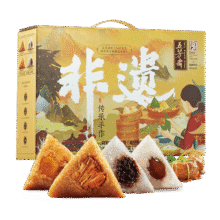 plus：五芳斋 粽子礼盒 1120g 拍4件158.9元(合39.73元/件)