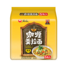 88VIP农心咖喱方便面166g*5包12.82元/件 饭卡2元 凑单，金币抵扣0.5元