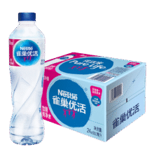 plus会员：雀巢优活 饮用水 纯净水550ml*24瓶 整箱装 *4件70.64元（合17.66元/件）