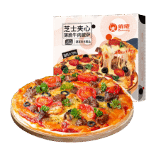 俏侬 芝心薄脆意式牛肉披萨280g/盒 8英寸58.6元（合11.72一件）