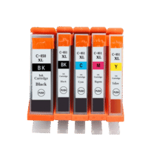 彩格 PGI-850XL大容量墨盒五色套装(适用佳能PGI850 CLI851 IX6880 MG7580 6780 MG7180 IP7280)45元
