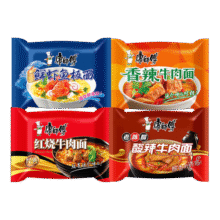康师傅方便面 经典红烧+香辣+鲜虾+酸菜+番茄104*25袋 泡面整箱速食组合72元 (券后省20,月销1w+)