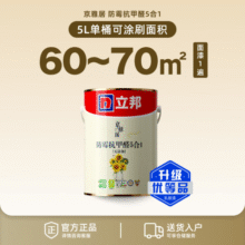 立邦乳胶漆白漆室内墙面漆内墙乳胶漆抗甲醛5合1油漆涂料5L/约7kg269元 (月销7000+)