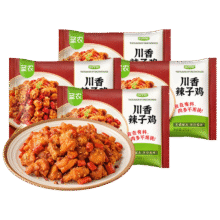 PLUS会员:圣农 川香辣子鸡250g*4包29.6元（合7.4元/包）