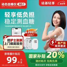 国补7折：硅基动感 硅基轻享分体式可复用动态血糖仪 ECO持续葡萄糖监测系统 1个发射器+2个探头套装 GS1-P2券后170.8元