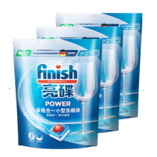 plus：finish亮碟洗碗机用洗碗块 多效洁净洗碗机洗涤清洁块洗碗粉洗碗盐 72块110.24元（需领券）