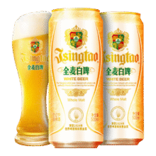 青岛啤酒 TSINGTAO 全麦白啤 11度* 500mL*12罐 （赠白啤330ML*6罐）119.3元（需领券，合59.65元/件）