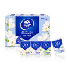 维达（Vinda）超韧小苍兰香手帕纸4层5张*24包 可湿水 纸巾小包 面巾纸4.23元