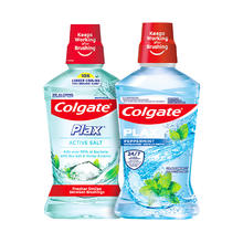 高露洁 进口盐白酷爽清新漱口水0酒精500ml*218.9元