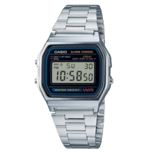 卡西欧（CASIO）男表小金表小方块情侣运动学生男女电子表 送礼物A158WA-1D169元