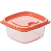茶花冰箱收纳盒长方形冷冻带盖密封盒子食品级食物厨房塑料保鲜盒7.9元