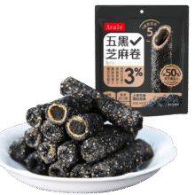 PLUS会员:Arale 五黑芝麻卷 抗饿能量棒 300g*5