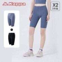 Kappa 卡帕 KP1L01 女士五分运动紧身裤鲨鱼裤 2条新低59元包邮（29.5元/条）