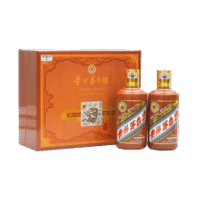 PLUS立减：茅台（MOUTAI）生肖纪念 甲辰龙年 酱香型白酒 53度 375ml*2 礼盒装【名酒鉴真】3681.61元（需领券）