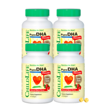 ChildLife童年时光小金珠dha婴幼儿dha0防腐儿童鱼油6个月+90粒/瓶【4瓶490元 (券后省20,月销8000+)