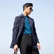 需首单礼金、PLUS会员：YOUNGOR 雅戈尔 风衣男 翻领单风衣 GYDF424995FQA349.85元包邮（需凑单）