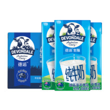 88vip:德运 全脂纯牛奶 200ml*24盒券后29.2元（无券34.2元）