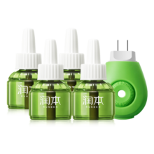 润本（RUNBEN）电蚊香液驱蚊液蚊香液120晚大容量45ml×4瓶+1器电蚊香驱蚊无香型29.9元 (券后省20,月销1w+)