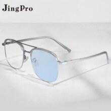 20 点镜邦 JingPro 1.56急速感光变色镜片（变灰/变茶/变蓝/变粉/变绿色）+超轻TR/合金镜框多款可选54元（需领券）