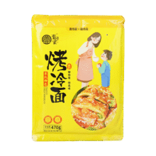 壹传食烤冷面470g东北特色铁板面片面皮 带酱料 早餐夜宵方便速食6片装11.49元（需领券，合3.83元/件）