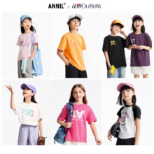 Annil 安奈儿 2025夏男女童圆领纯棉/速干短袖T恤（110~180码）多款39元包邮