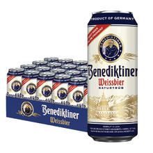百帝王 Benediktiner 小麦啤酒500ml听装整箱德国罐装德式白啤酒 500mL 24罐 整箱装134元