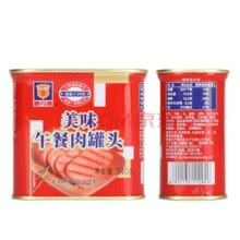 梅林（MALING）午餐肉罐头 火锅搭档 中华老字号 开罐即食 方便菜 红罐 340g/罐36元