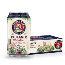 plus会员：保拉纳（Paulaner）【1万人关注】柏龙 精酿白啤 330ml*24听 德国进口 喜酒 婚宴121.71元