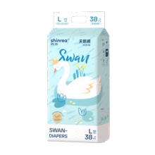 爽然（shinrea）天鹅系列纸尿裤L38片轻薄透气男女通用婴儿尿不湿28元 (月销5000+)