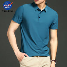 NASA POLO衫短袖T恤 男士翻领冰丝 夏季新款商务休闲上衣体恤39元