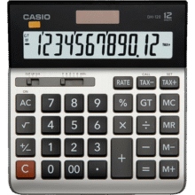 卡西欧（CASIO）DH-120 金属面板宽屏计算器 12位 办公用品79元