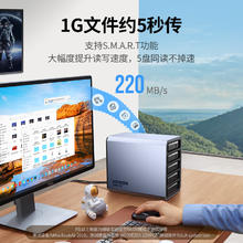 限浙江：绿联 30788 2.5/3.5英寸 五盘位 SATA硬盘盒 USB3.0 Type-C1559元