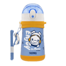 膳魔师 儿童水杯316l不锈钢保温杯学TCKE 小黄鸭 吸管杯 320ml（杯绳）79元（需领券）