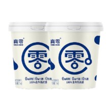 88VIP: 真零0添加蔗糖低GI酸奶1kg×2桶 +凑单12.72元/桶，25.43元+3.79元淘金币