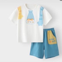 巴厘小猪儿童套装夏季气质男宝宝短袖短裤两件套男童上衣裤子39.2元