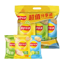 乐事（Lay's）薯片 (原味+黄瓜+青柠) 70克*3包7.9元
