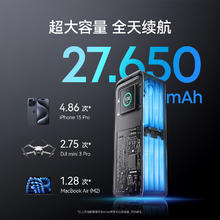 安克 A1340 prime 250W大功率充电宝 250W总输出|27650mAh|智能屏显726.21元