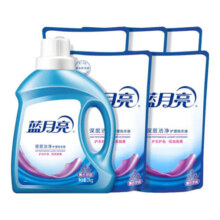 蓝月亮洗衣液套装 机洗手洗  薰衣草香洗衣液 洁净14斤（ 2kg*1瓶 +1kg*5袋)109.9元 (券后省20)