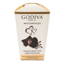 歌帝梵(GODIVA)经典大师夹心黑巧克力心形117g零食生日礼物喜糖伴手礼49元 (券后省0.9,月销3000+)