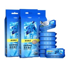 unifree 冰感降温湿巾6片*8包/提 共48片10.72元+0.88元淘金币