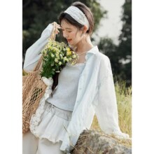 谜秀 2025春装后背镂空蝴蝶结设计感衬衣118.1元（有首单礼金，超V会员价格更低）